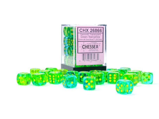 Chessex 12mm d6 Gemini Chessex 12mm d6 Gemini