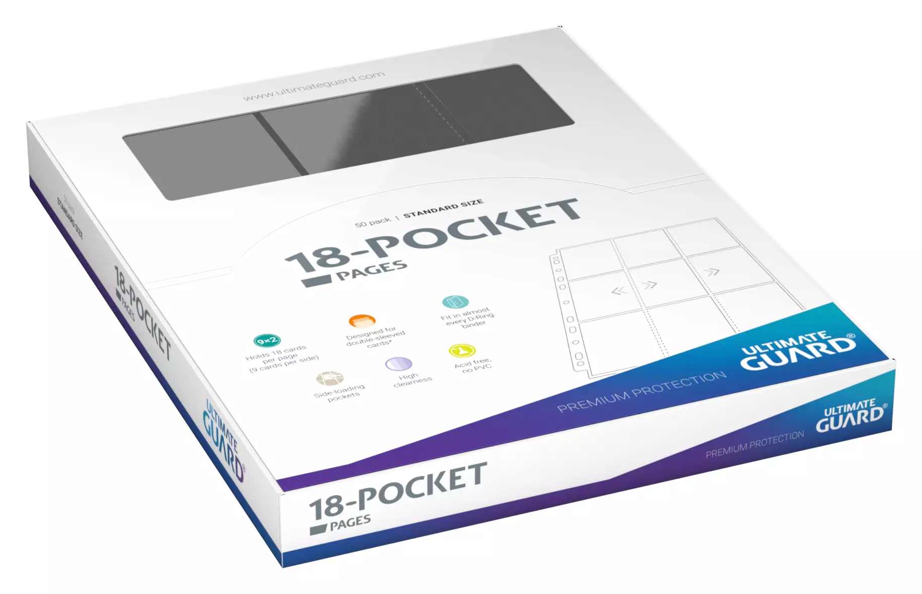 Ultimate Guard 18-Pocket Pages Side-Loading