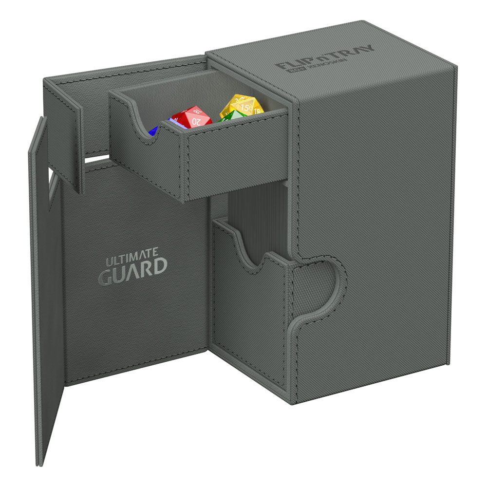 Ultimate Guard Flip`n`Tray 80+ XenoSkin Monocolor Grey Ultimate Guard Flip`n`Tray 80+ XenoSkin Monocolor Grey