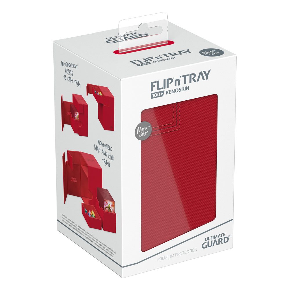 Ultimate Guard Flip`n`Tray 100+ XenoSkin Monocolor Red Ultimate Guard Flip`n`Tray 100+ XenoSkin Monocolor Red