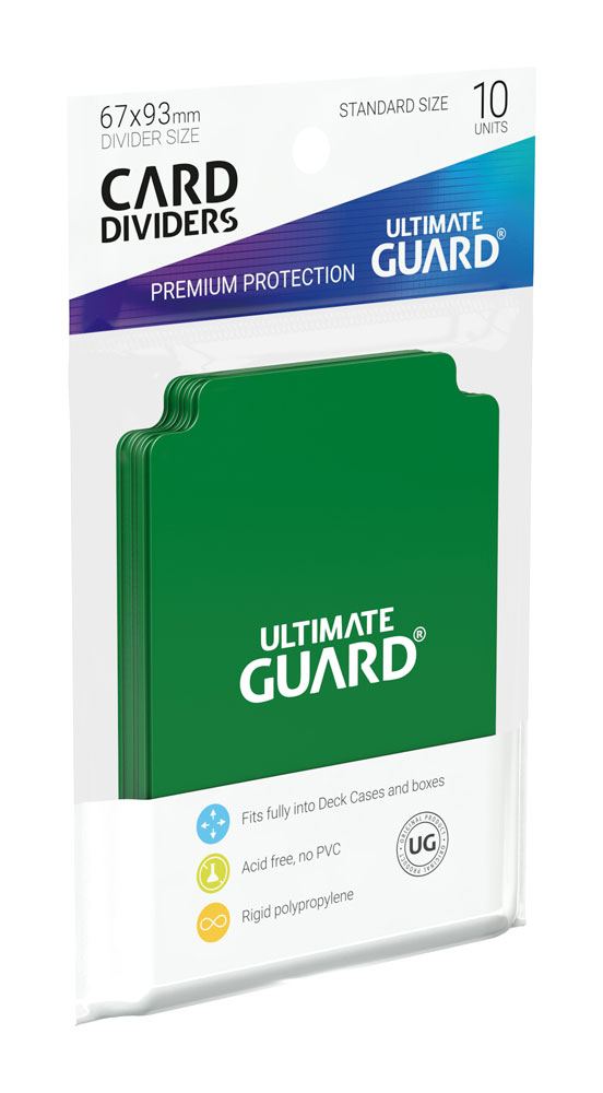 Guardian Divider Ultimate Guard Card Divider - Green | Standard Size