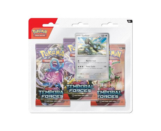 SV05 Scarlet & Violet Temporal Forces Three Pack Blister Cyclizar or Cleffa SV05 Scarlet & Violet Temporal Forces Three Pack Blister Cyclizar or Cleffa