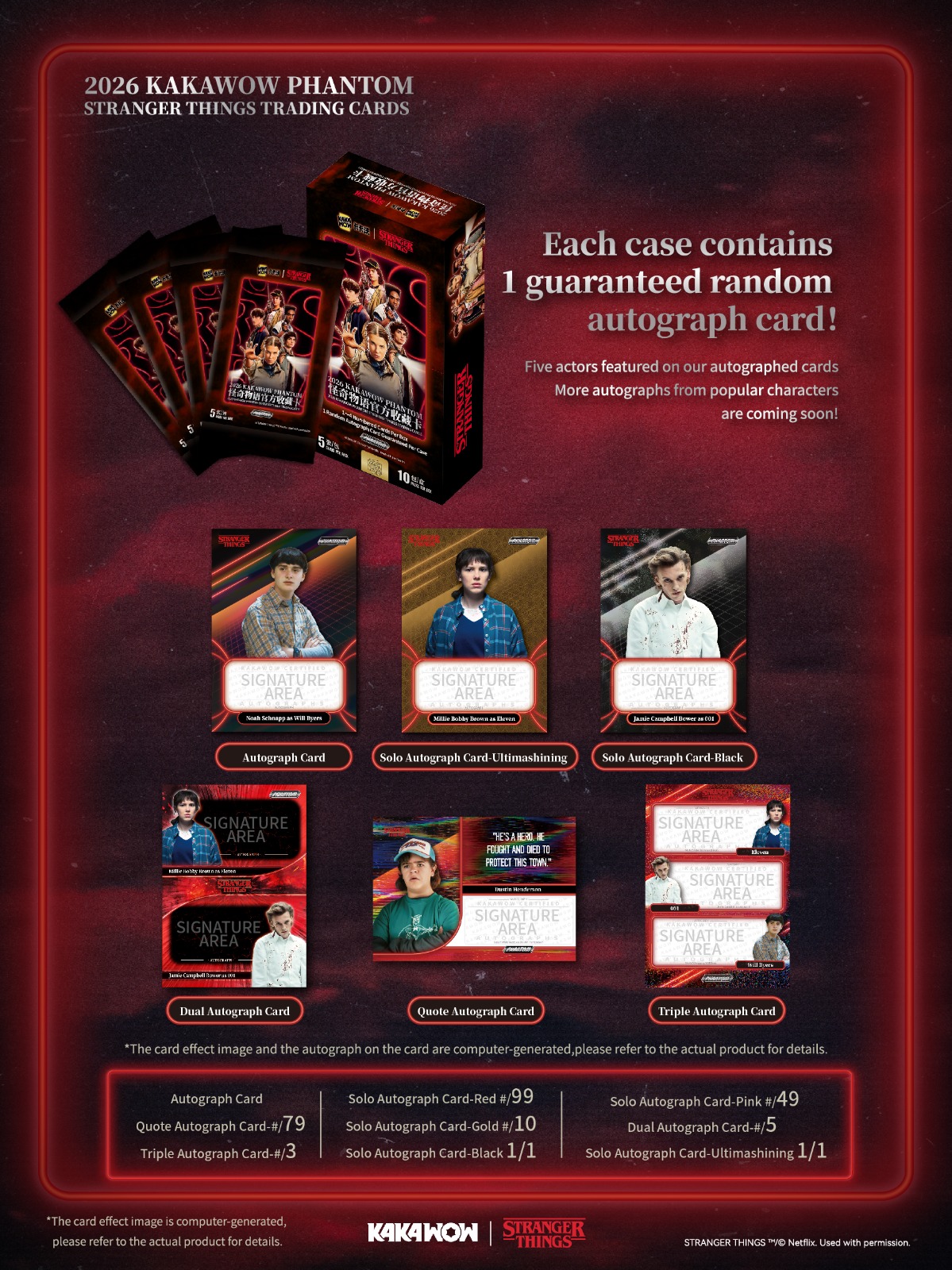 KAKAWOW - 2026 PHANTOM Stranger Things Trading Cards Box