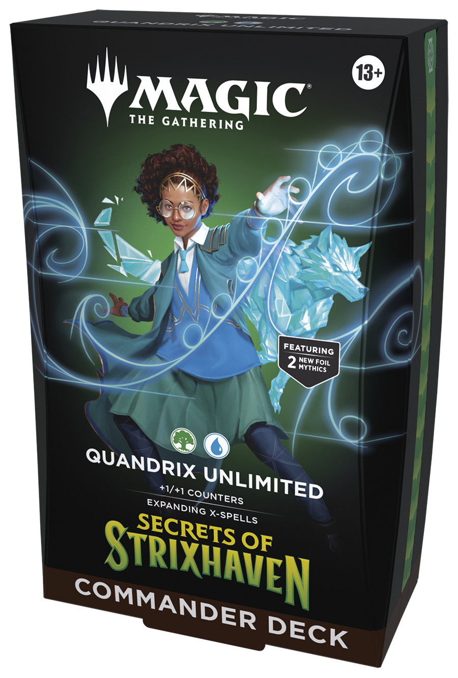 Magic The Gathering Secrets of Strixhaven Commander Deck Quandrix Unlimited