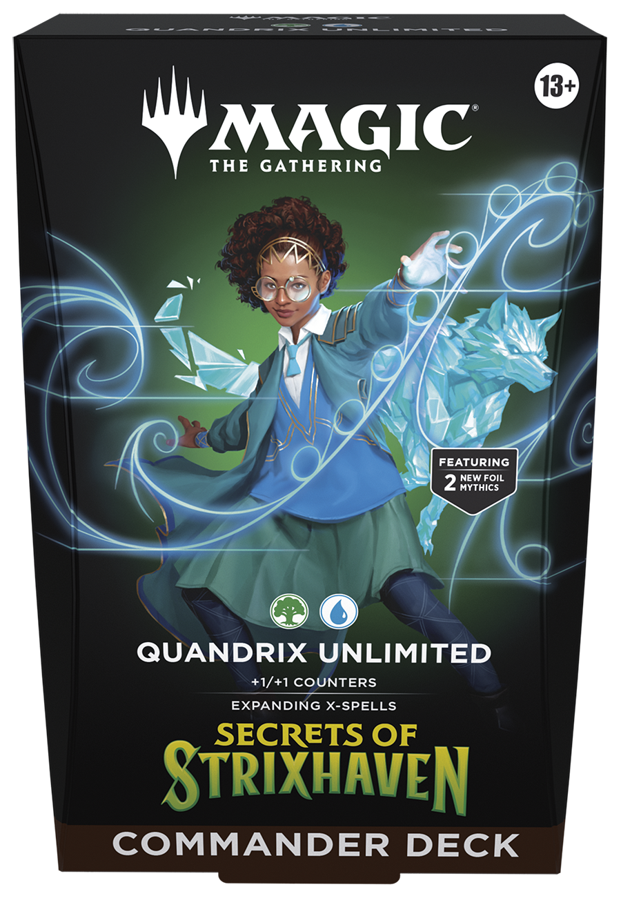 Magic The Gathering Secrets of Strixhaven Commander Deck Quandrix Unlimited