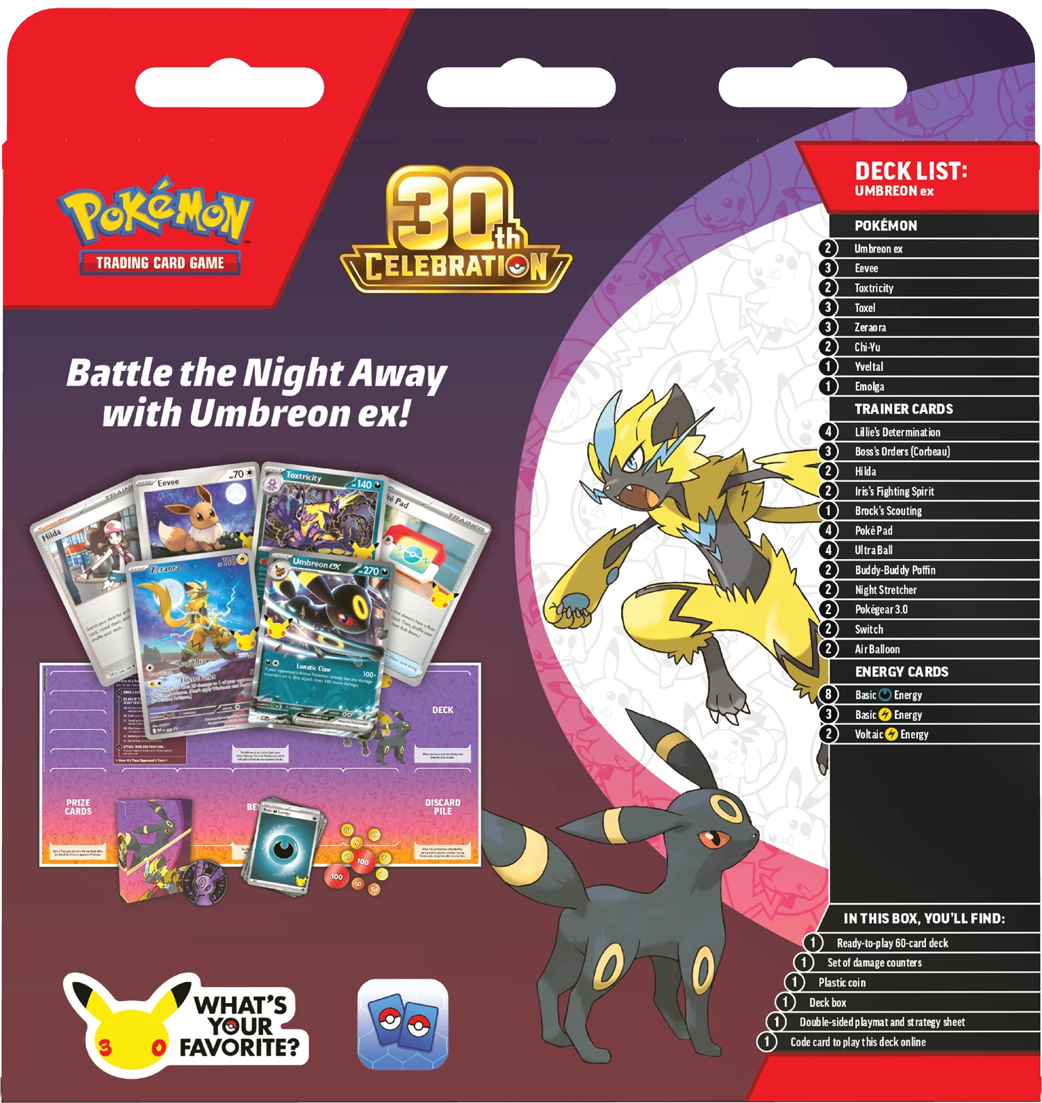30th Celebration Battle Deck Umbreon Ex