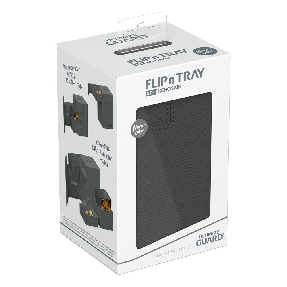 Ultimate Guard Flip`n`Tray 80+ XenoSkin Monocolor Grey Ultimate Guard Flip`n`Tray 80+ XenoSkin Monocolor Grey