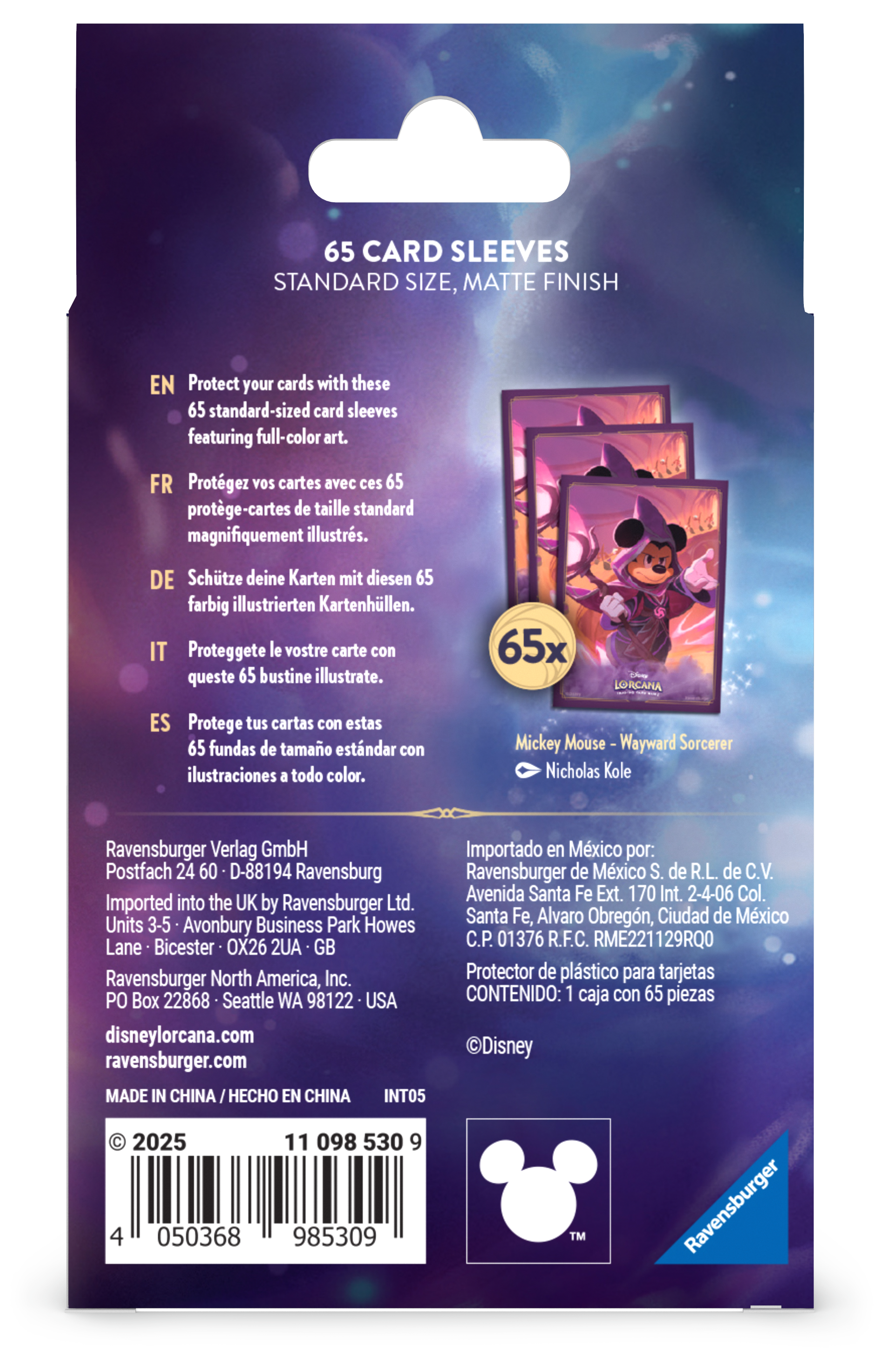 Lorcana Sleeves Mickey Lorcana Sleeves Mickey