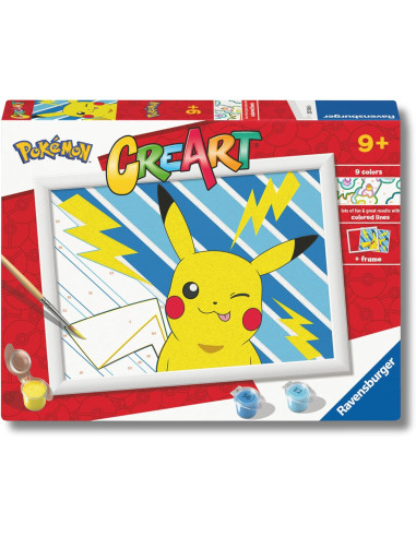 CreArt - Malen nach Zahlen - Frecher Pikachu