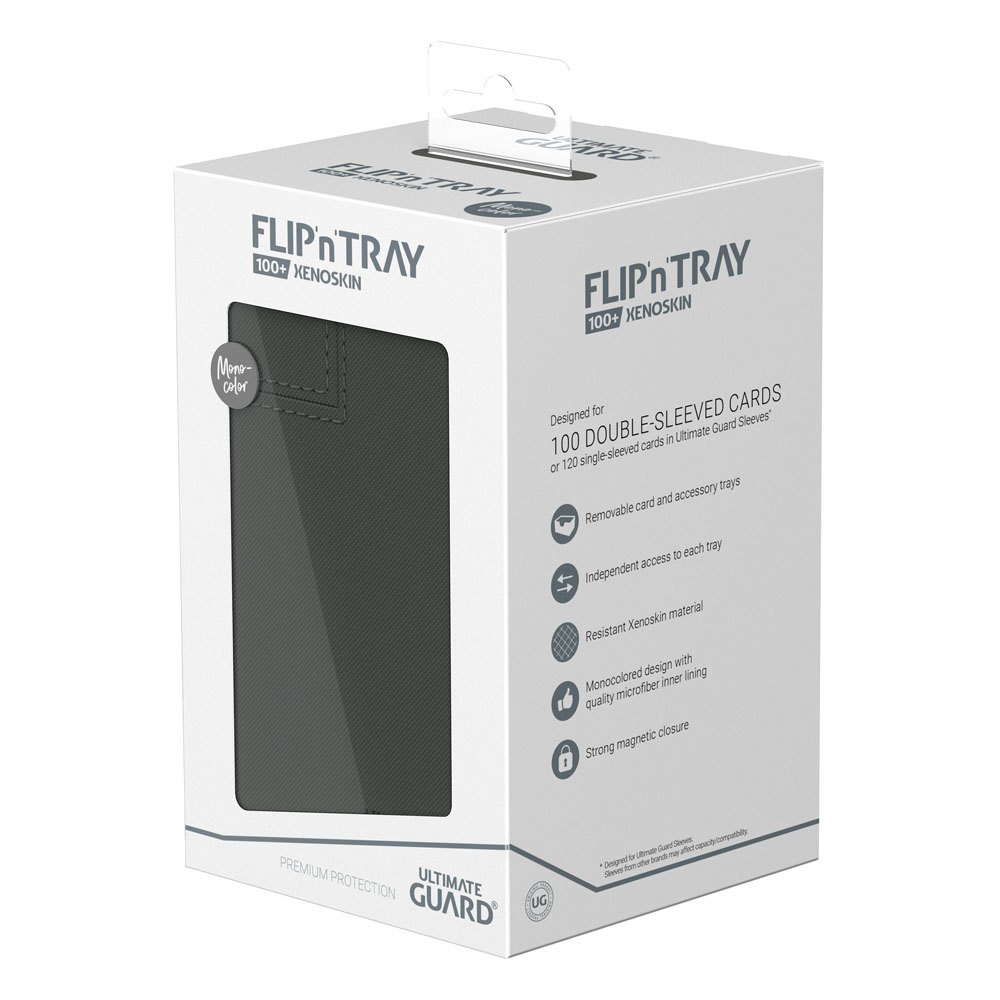 Ultimate Guard Flip`n`Tray 100+ XenoSkin Monocolor Grey Ultimate Guard Flip`n`Tray 100+ XenoSkin Monocolor Grey
