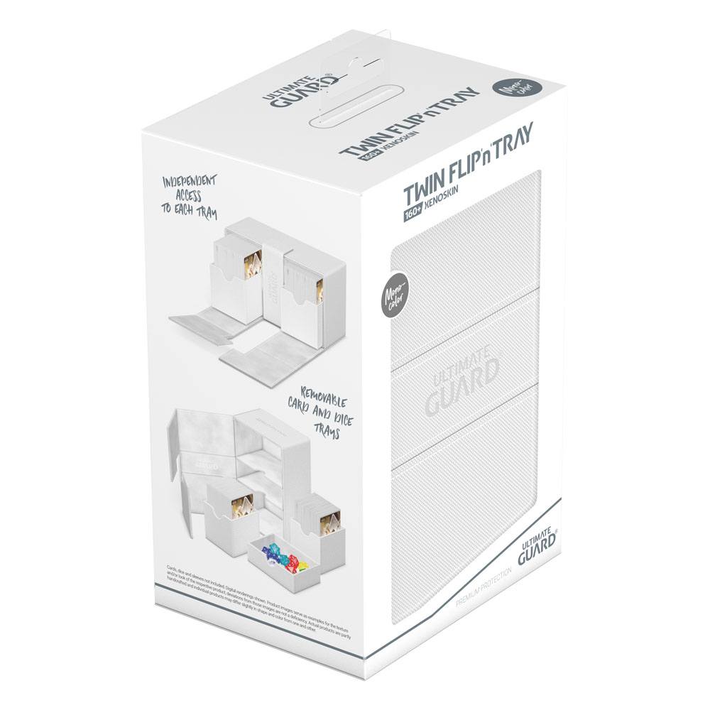 Ultimate Guard Twin Flip`n`Tray 160+ XenoSkin Monocolor White Ultimate Guard Twin Flip`n`Tray 160+ XenoSkin Monocolor White