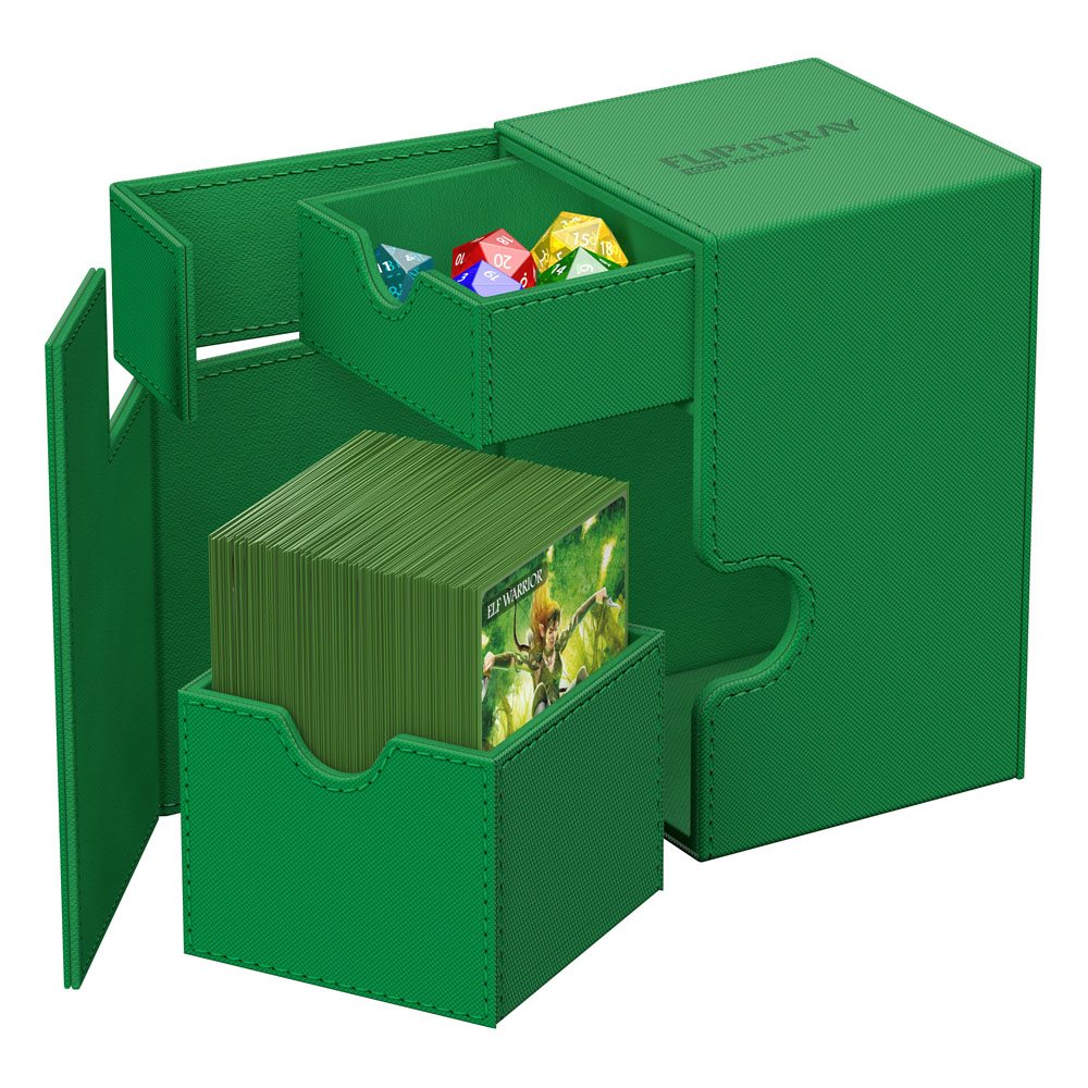 Ultimate Guard Flip`n`Tray 100+ XenoSkin Monocolor Green Ultimate Guard Flip`n`Tray 100+ XenoSkin Monocolor Green
