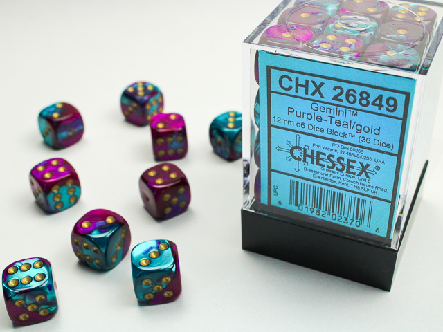 Chessex 12mm d6 Gemini Chessex 12mm d6 Gemini