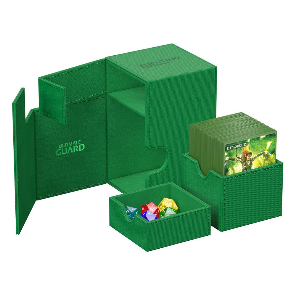 Ultimate Guard Flip`n`Tray 100+ XenoSkin Monocolor Green Ultimate Guard Flip`n`Tray 100+ XenoSkin Monocolor Green