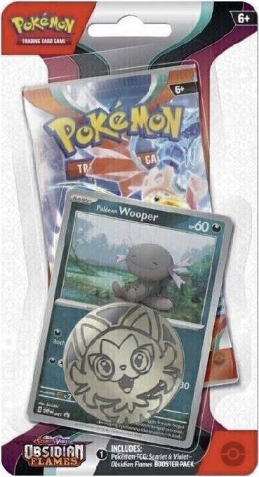 SV03 Obsidian Flames Checklane Blister Pawmi or Wooper SV03 Obsidian Flames Checklane Blister Pawmi or Wooper