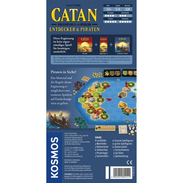 CATAN - Entdecker & Piraten Ergänzung für 5-6 Spieler