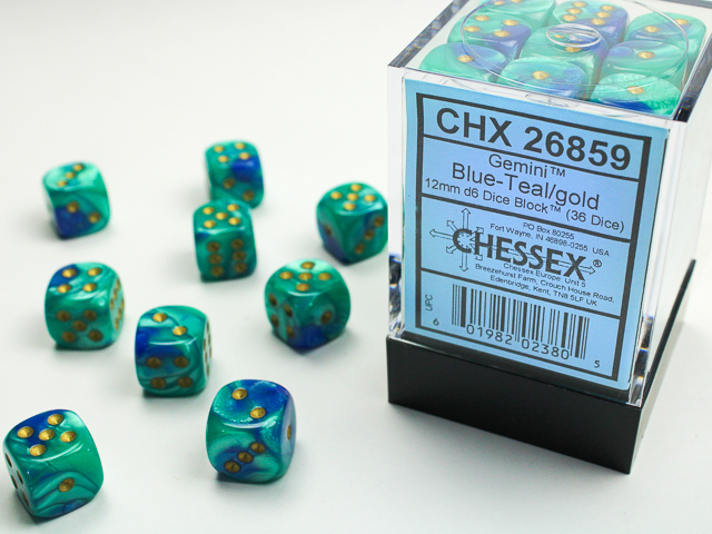 Chessex 12mm d6 Gemini Chessex 12mm d6 Gemini