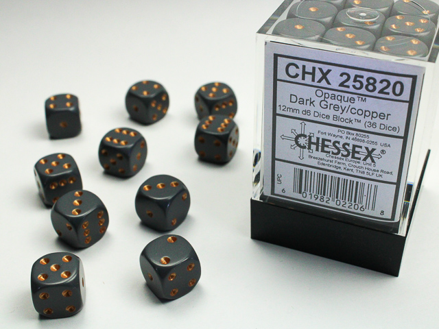 Chessex 12mm d6 Opaque