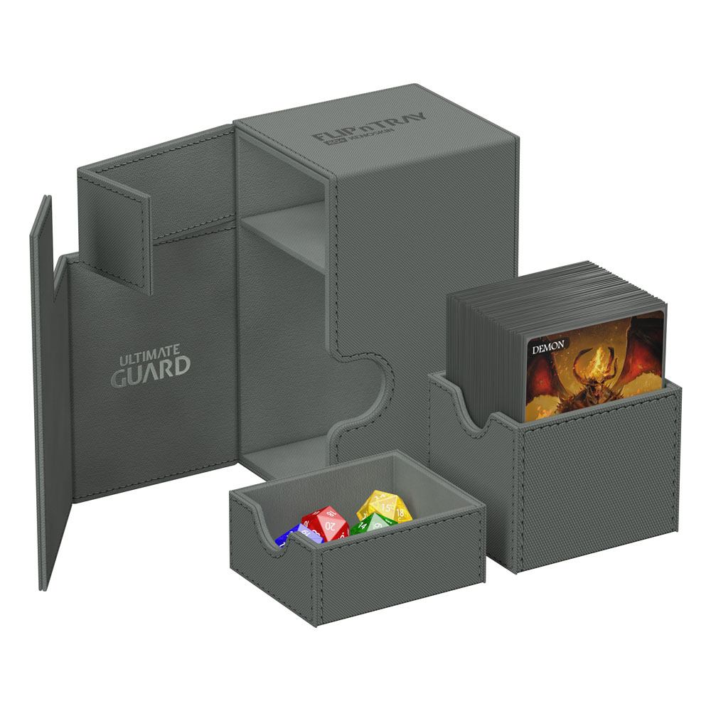 Ultimate Guard Flip`n`Tray 80+ XenoSkin Monocolor Grey Ultimate Guard Flip`n`Tray 80+ XenoSkin Monocolor Grey