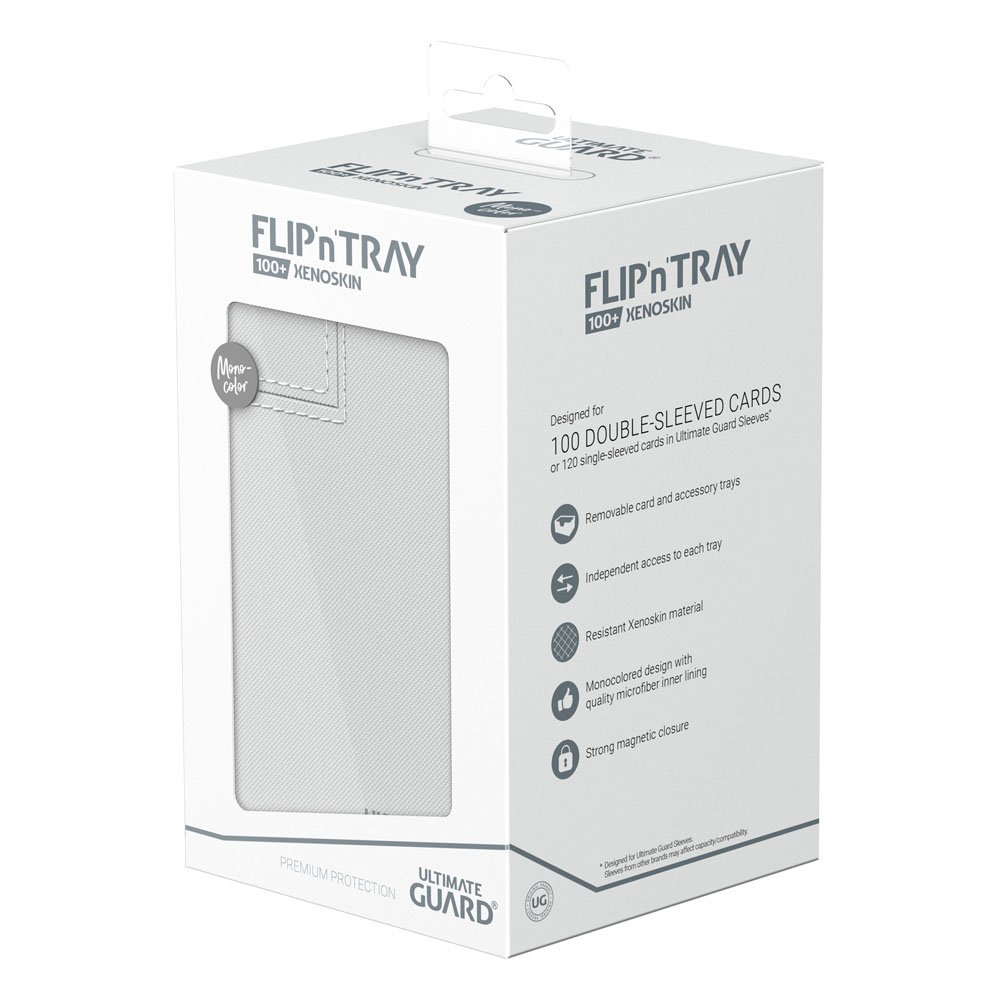 Ultimate Guard Flip`n`Tray 100+ XenoSkin Monocolor White Ultimate Guard Flip`n`Tray 100+ XenoSkin Monocolor White