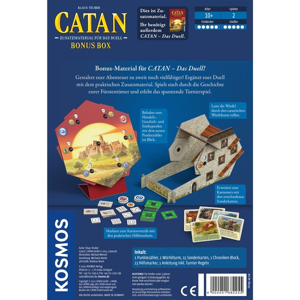Catan Bonus Box Rückseite Catan Bonus Box Rückseite