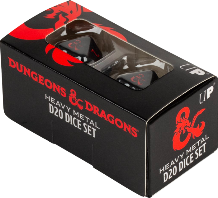 Heavy Metal D20 Dice Set for Dungeons & Dragons