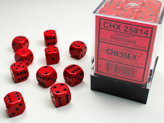 Chessex 12mm d6 Opaque Chessex 12mm d6 Opaque