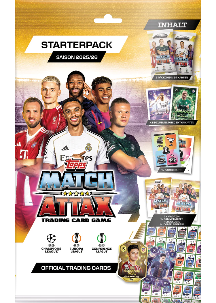 Match Attaxx Rarest Card UEFA Champions League Match Attax Trading Cards 2025/26 Booster - Booster