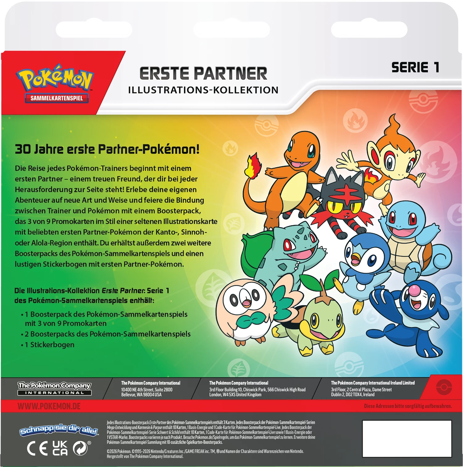 Pokémon First Partner Illustration Collection Series 1