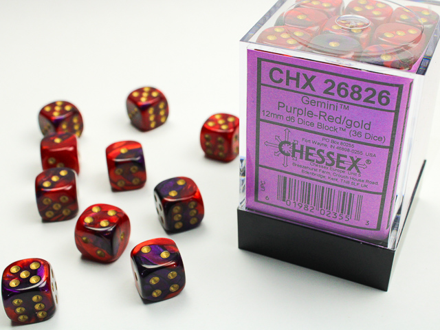 Chessex 12mm d6 Gemini Chessex 12mm d6 Gemini