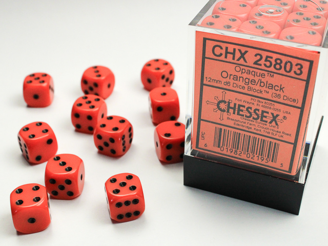 Chessex 12mm d6 Opaque Chessex 12mm d6 Opaque