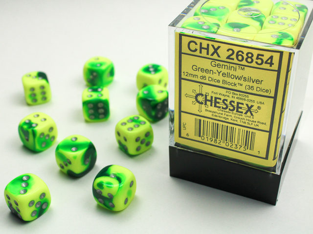 Chessex 12mm d6 Gemini Chessex 12mm d6 Gemini