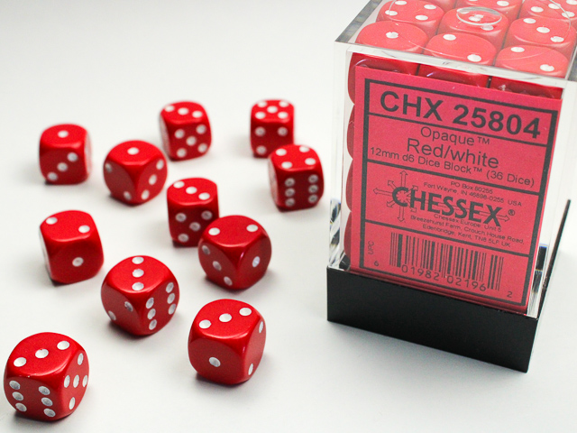 Chessex 12mm d6 Opaque Chessex 12mm d6 Opaque