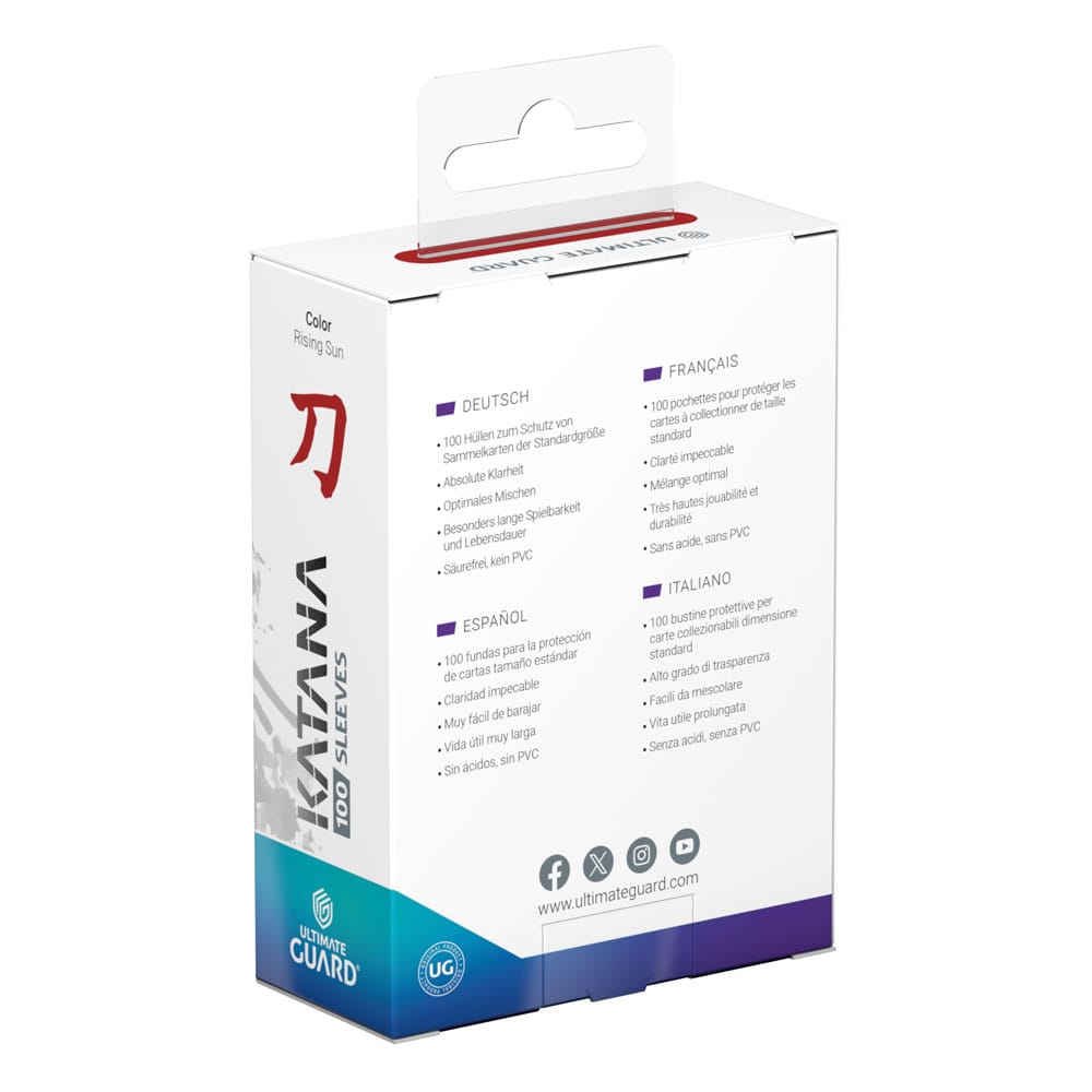Ultimate Guard Katana Standard Sleeves (100 Sleeves) Ultimate Guard Katana Standard Sleeves (100 Sleeves)