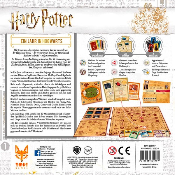 Harry Potter Ein Jahr in Hogwarts Spiel Backside Harry Potter Ein Jahr in Hogwarts Spiel Backside