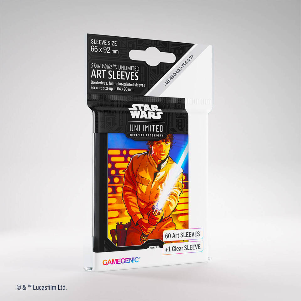 Star Wars: Unlimited Art Sleeves - Luke Skywalker Star Wars: Unlimited Art Sleeves - Luke Skywalker