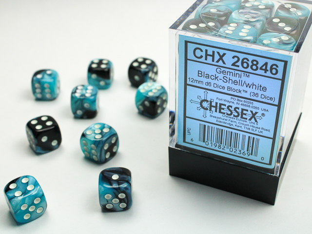 Chessex 12mm d6 Gemini Chessex 12mm d6 Gemini