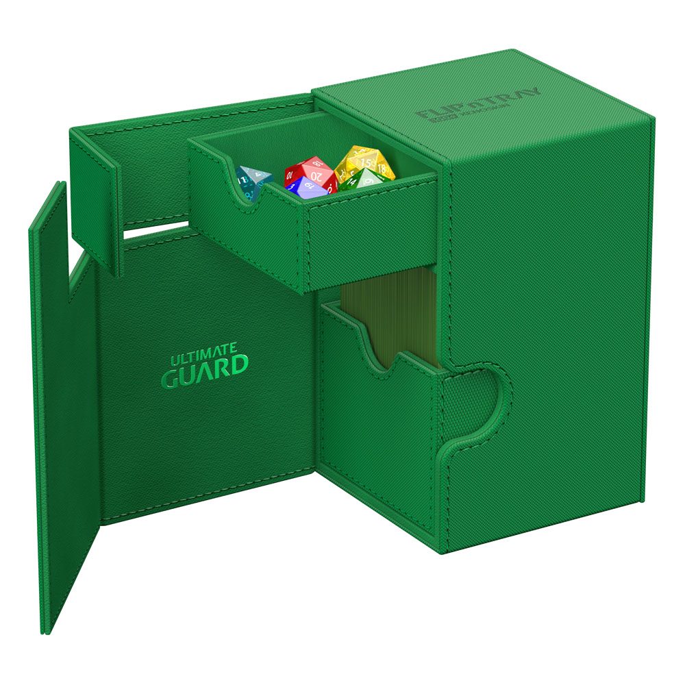 Ultimate Guard Flip`n`Tray 100+ XenoSkin Monocolor Green Ultimate Guard Flip`n`Tray 100+ XenoSkin Monocolor Green
