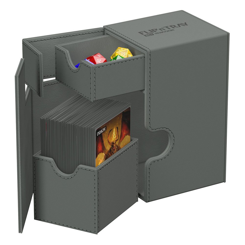 Ultimate Guard Flip`n`Tray 80+ XenoSkin Monocolor Grey Ultimate Guard Flip`n`Tray 80+ XenoSkin Monocolor Grey