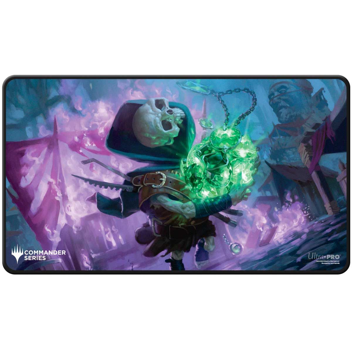 Ultra Pro Commander Release - Black Stitched Edge Playmat Ultra Pro Commander Release - Black Stitched Edge Playmat