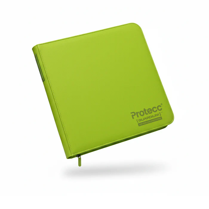 Semi-Rigid Card Holder Binder Lime Green