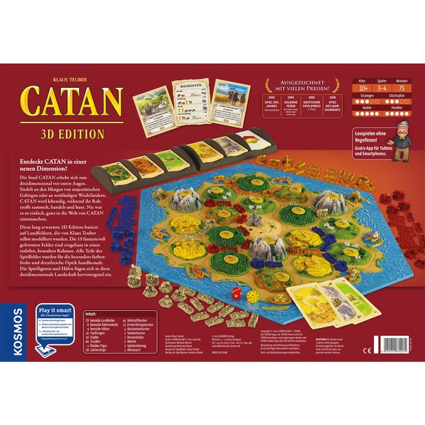 CATAN Spiel 3D Rückseite CATAN Spiel 3D Rückseite