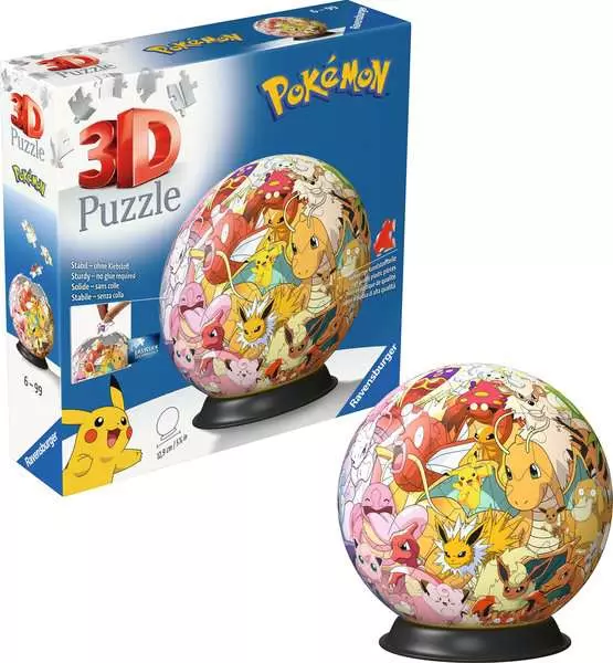 3D Puzzle Ball: Pokémon - Kanto Region