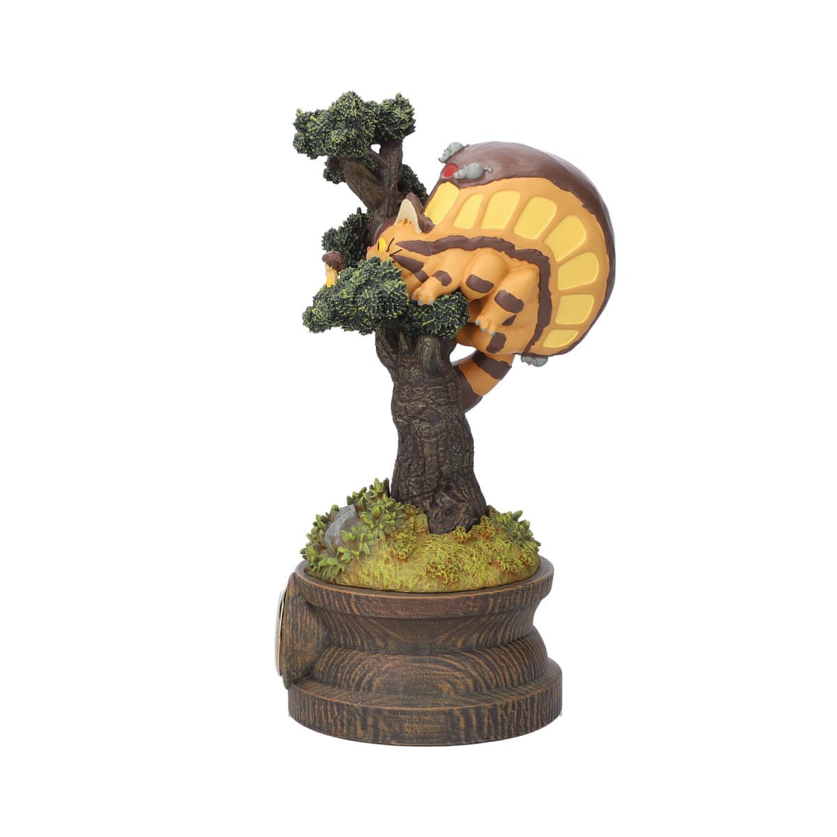 Diorama table clock Mei, Satsuki & Chatbus in the pine tree - My Neighbor Totoro