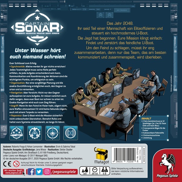 Captain Sonar - Pegasus - Rückseite