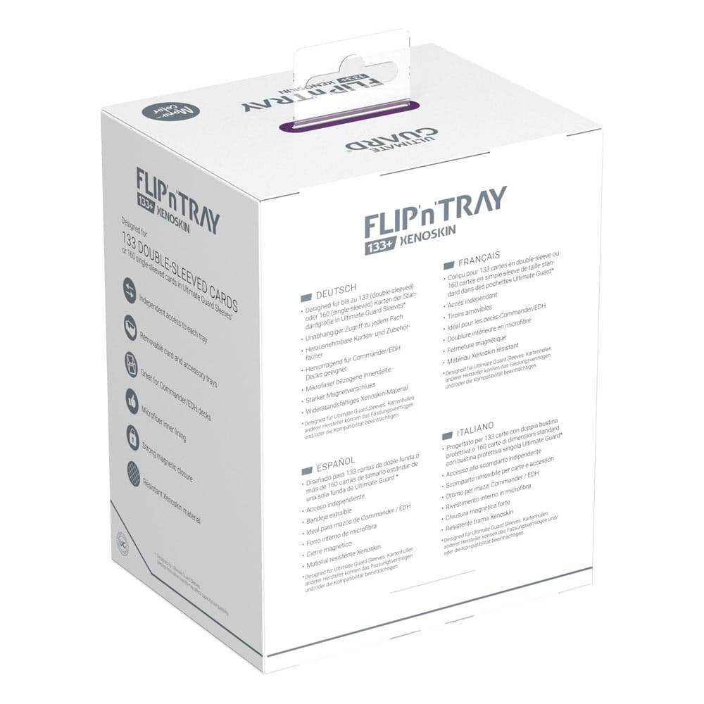 Ultimate Guard Flip`n`Tray 133+ XenoSkin Purple Ultimate Guard Flip`n`Tray 133+ XenoSkin Purple