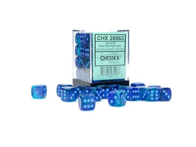 Chessex 12mm d6 Gemini Chessex 12mm d6 Gemini