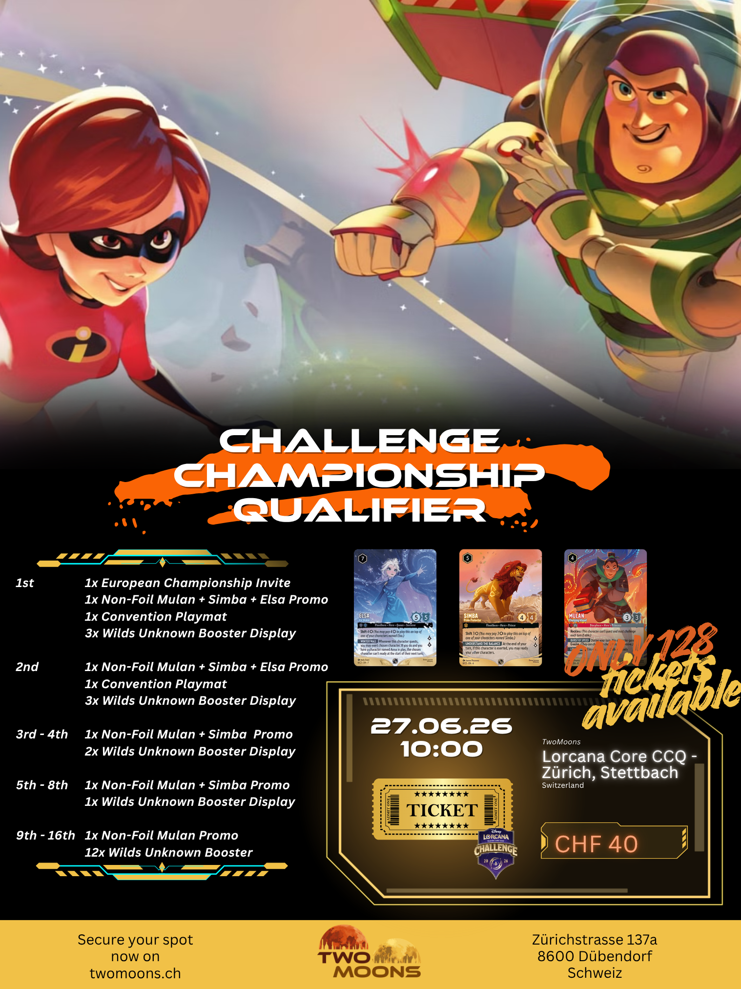 Lorcana Challenge Championship Qualifier CCQ Core - TwoMoons Zürich, Stettbach