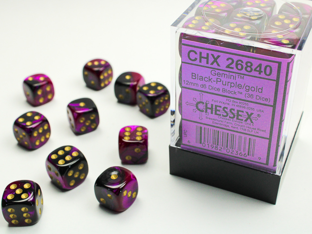 Chessex 12mm d6 Gemini Chessex 12mm d6 Gemini
