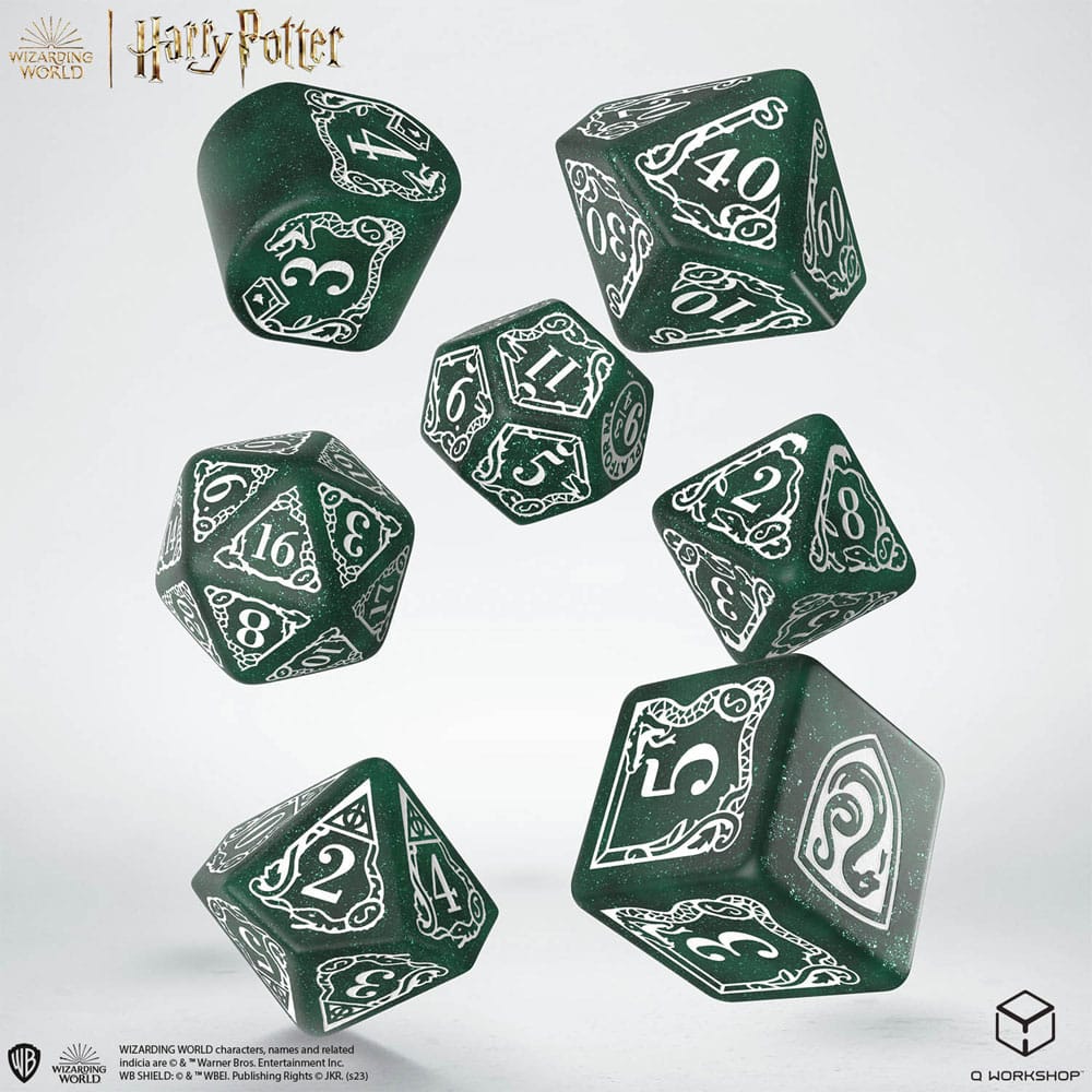 Harry Potter Slytherin Modern Dice Set Green Harry Potter Slytherin Modern Dice Set Green